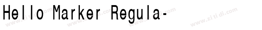 Hello Marker Regula字体转换 Hello Marker Regula字体转换
